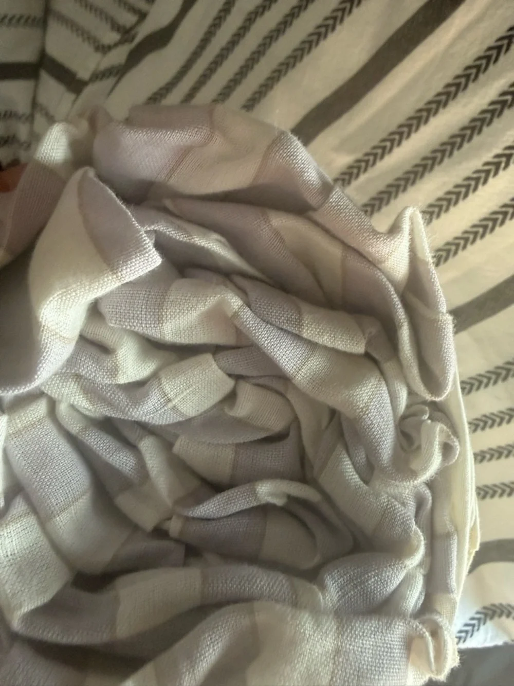 Restoration hardware Lavender full bed skirt (new)